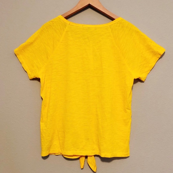 Sanctuary Yellow Front Tie Tee - Medium - Picture 6 of 8